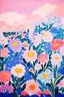 Wild Flower Field Art Print