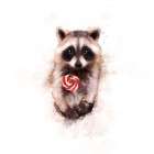 Baby Racoon Art Print