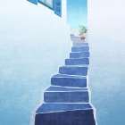 Greece Stairs Art Print