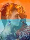 Sualtinda Mercanli Kiz Art Print