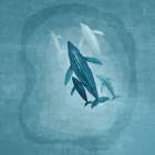 Whalesfamily Art Print