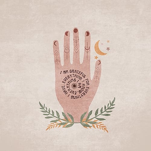 Hand Positive Minimalist Print