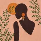 African Black Woman 01 Art Print