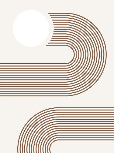 Beige Arc Poster No.2 Art Print