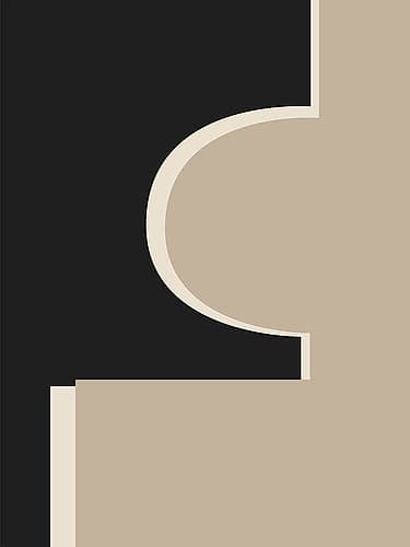 Abstract Graphic Shapes Art Print