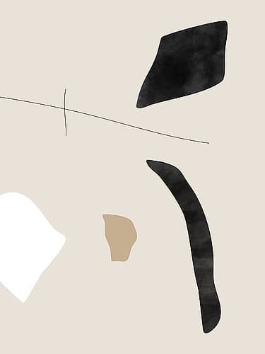 Graphic Shapes And Lines Poster Minimalist Print