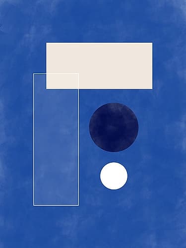 3X4 Aspectratio  Indigo9 Art Print