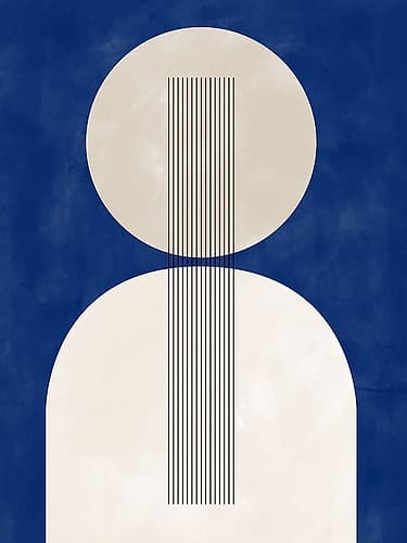 3X4 Aspectratio  Indigo18 Art Print