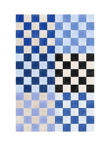 3X4 Aspectratio  Indigo60 Art Print