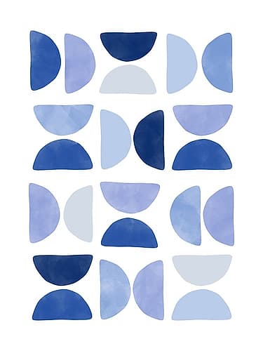 3X4 Aspectratio  Indigo64 Art Print