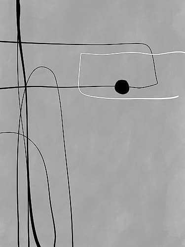 3X4 Aspectratioblackawhite38 Abstract Art Print