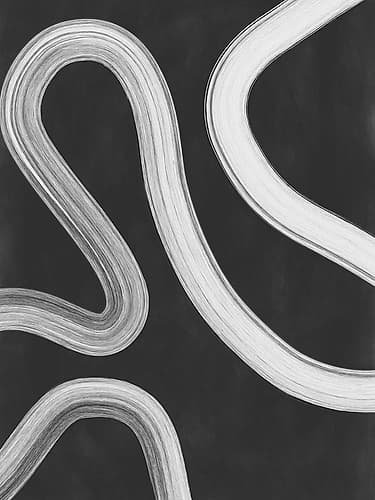 3X4 Aspectratioblackawhite43 Abstract Art Print
