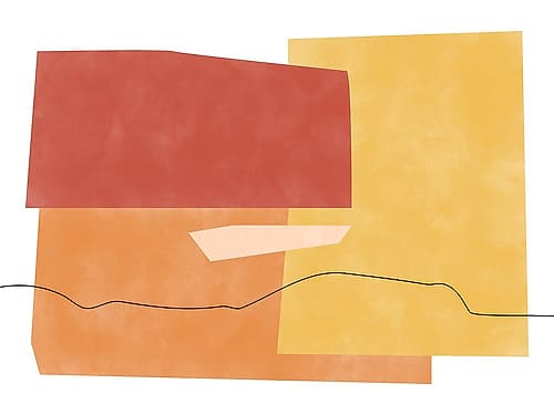3X4 Aspectratioabstractyellow20 Minimalist Print