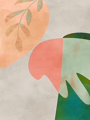 Cut out leaves Art Print