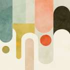 Runde Shapes Kopie Art Print