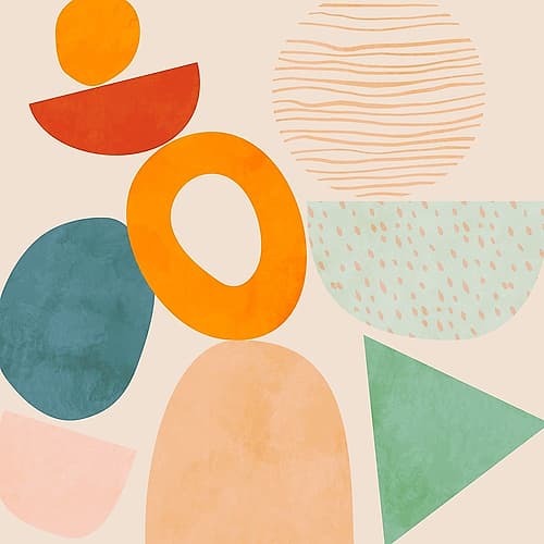 Shapes Play New2 Minimalist Print