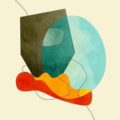 Shapesalines Kopie Art Print