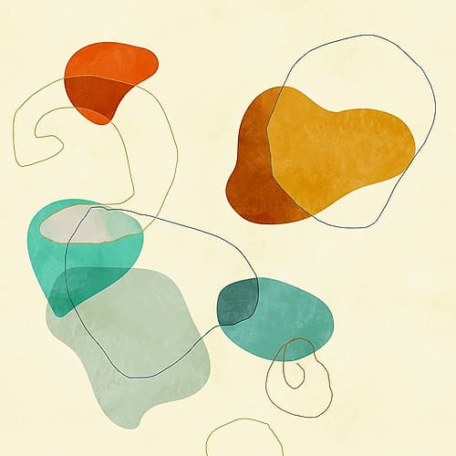 Shapesalines3 Art Print