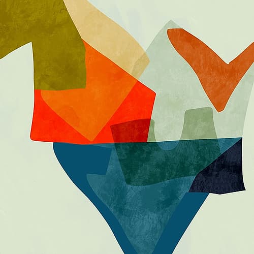 Shapesalines5 Kopie Art Print