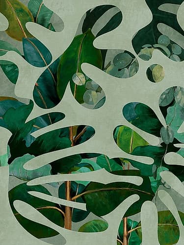 Leaves More 10 Kopie Art Print