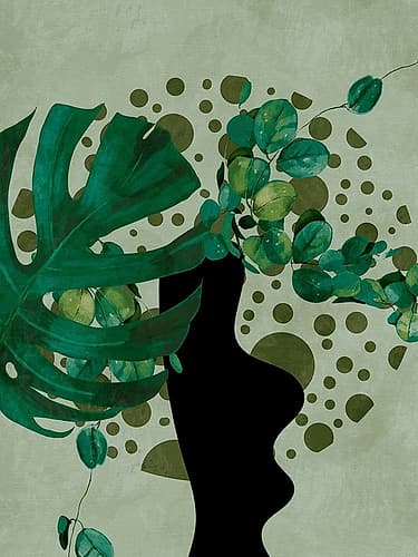 Leaves More 5 Kopie Art Print