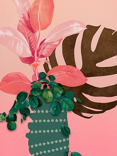 Leaves More 6 Kopie Art Print