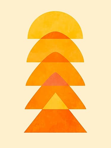 Spring Mid Rhapsody Orange 5 Art Print