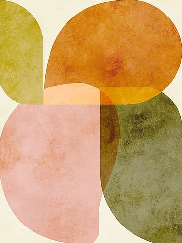 Aqua Shapes2 Kopie Minimalist Print