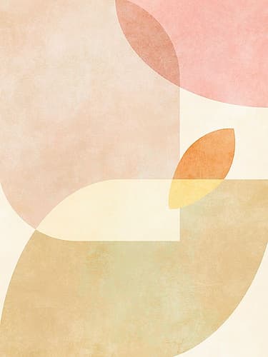 Aqua Shapes1 Kopie Art Print