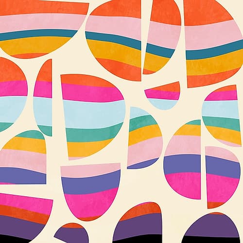 Pattern3 Mid Bunt 5 Kopie Art Print