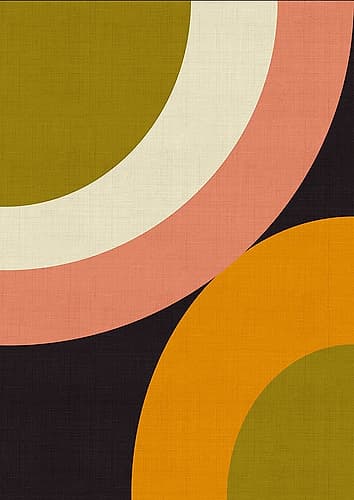Geo Shapes Fall 21 Rounded Minimalist Print
