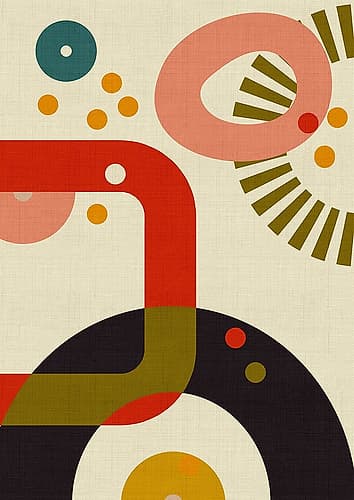 Mid Century Cirque 3 Art Print