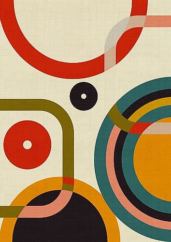 Mid Century Cirque Kopie Art Print