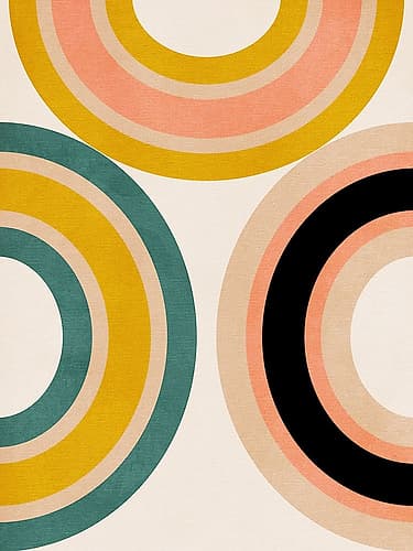 Rainbow Suns 11 Kopie Art Print