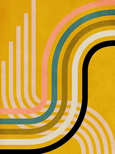 Rainbow Suns 9 Kopie Art Print
