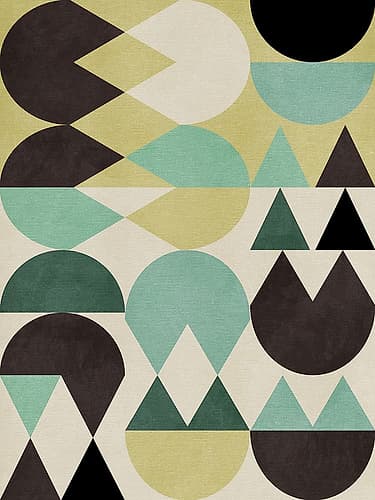 Rainbow Plus Shapes6 Art Print