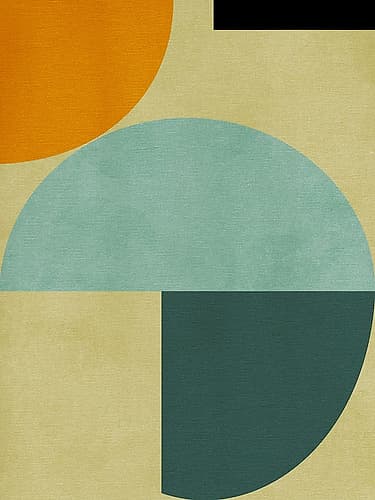 Rainbow Plus Shapes3 Art Print