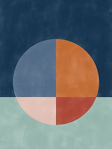 3x4 Aspectratiobluerust33 Art Print