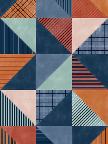 3X4 Aspectratiobluerust36 Art Print
