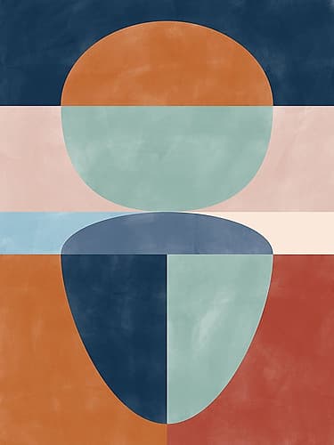 3X4 Aspectratiobluerust41 Art Print