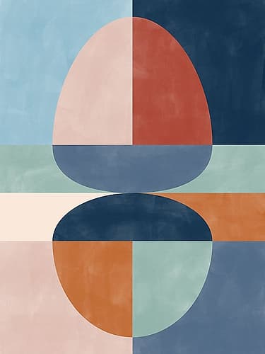 3X4 Aspectratiobluerust42 Art Print