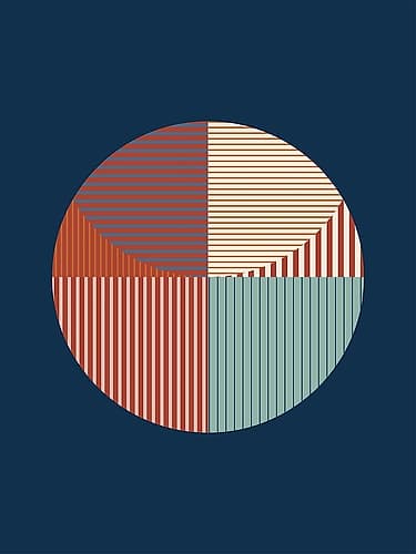 3x4 Aspectratiobluerust45 Art Print