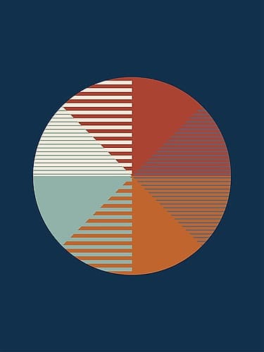 3x4 Aspectratiobluerust47 Art Print