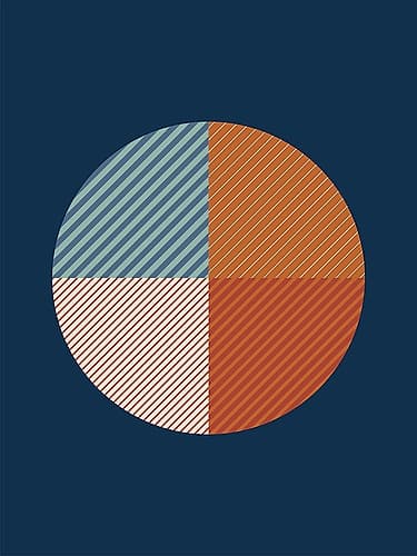 3x4 Aspectratiobluerust46 Art Print