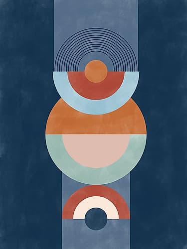 3x4 Aspectratiobluerust51 Art Print
