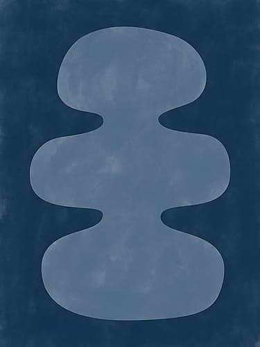 3X4 Aspectratiobluerust65 Abstract Art Print