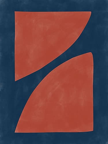 3X4 Aspectratiobluerust66 Minimalist Print
