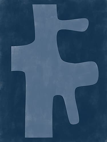3X4 Aspectratiobluerust67 Minimalist Print