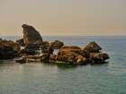 Seascape And Rocks Art Print