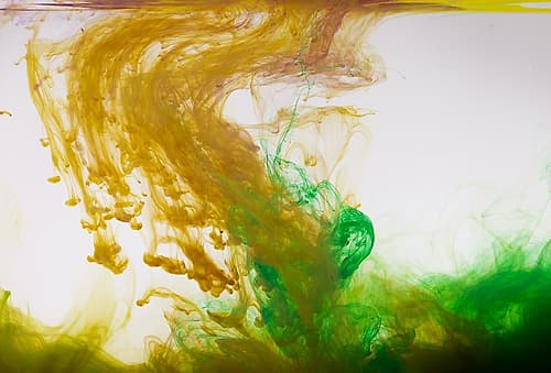 Acrylic Colors And Ink In Water Art Print